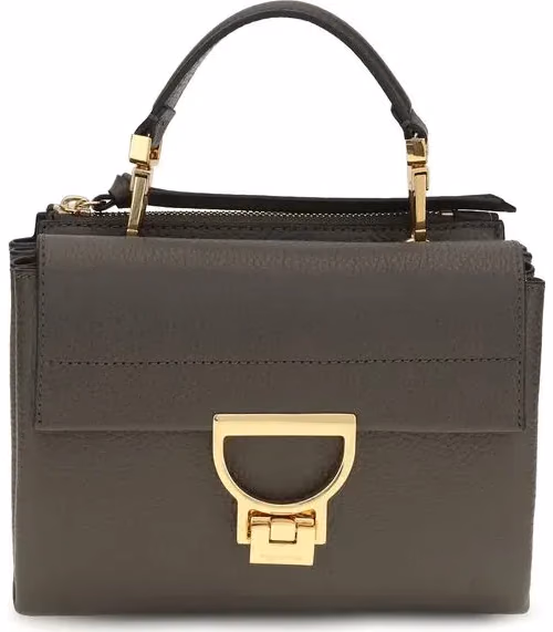 Coccinelle Brown Calf Leather Bos Taurus Handbag