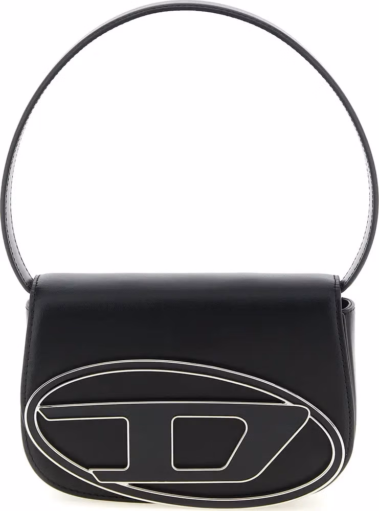 Diesel Black Cowhide Shoulder Bag