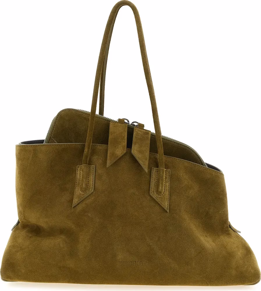 The Attico Bicolor Bovine Leather Shoulder Bag