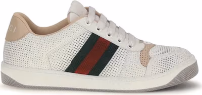 White Calf Leather Bos Taurus Athletic Sneakers