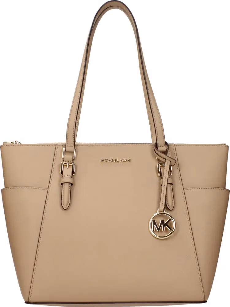 Michael Kors Beige Leather Shoulder Bag