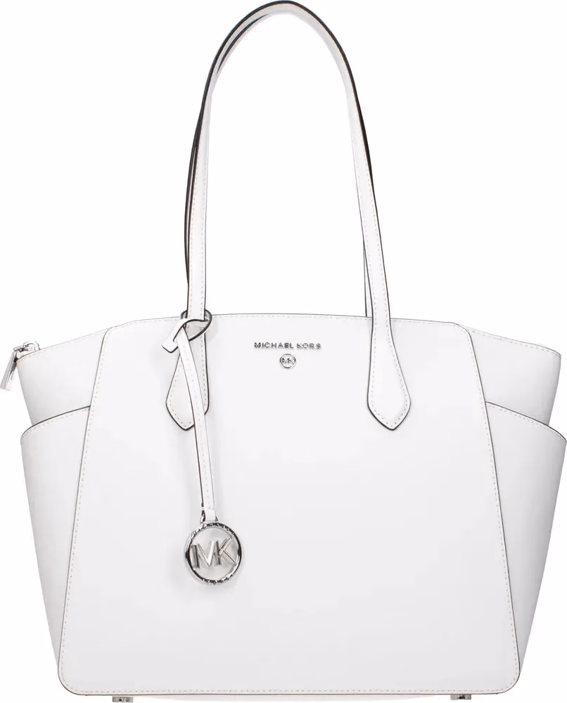 Michael Kors White Leather Shoulder Bag