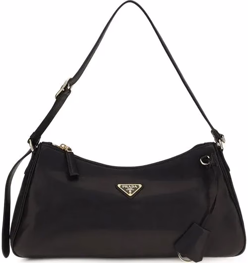 Prada Black Calf Leather Bos Taurus Shoulder Bag