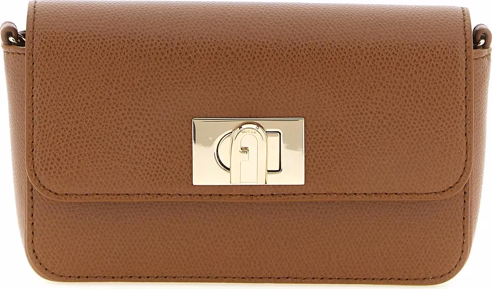 Furla Brown Calfskin Crossbody Bag