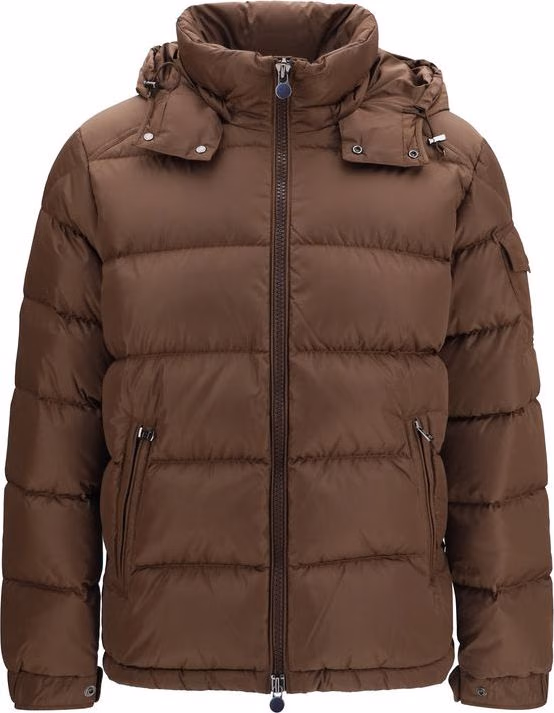Moncler Brown Polyamide Full-Length Jacket