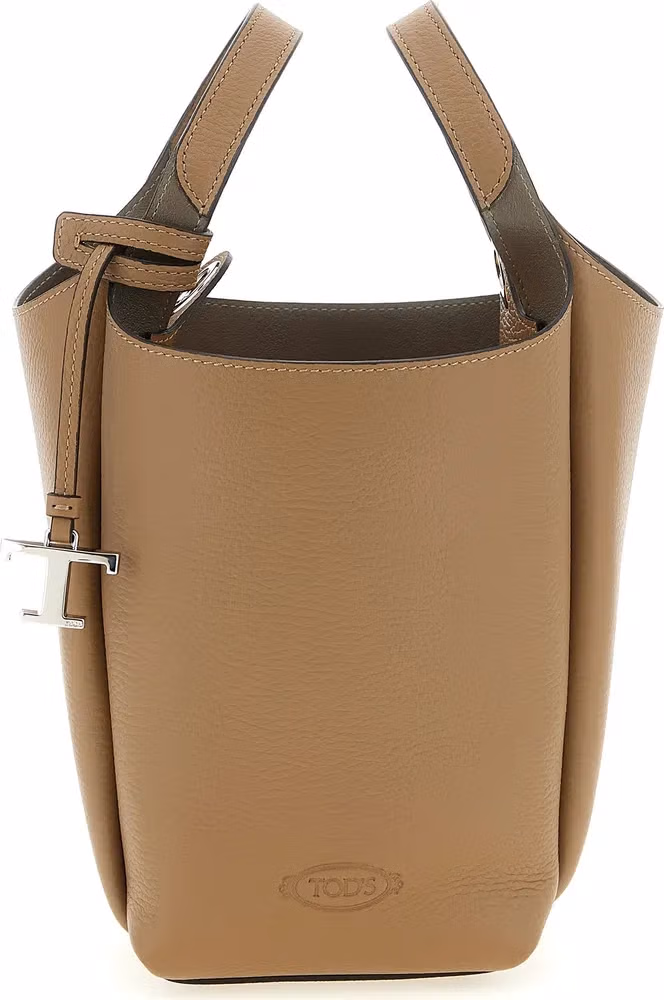 Tod's Brown Calfskin Handbag