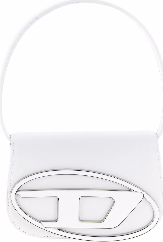 Diesel White Cowhide Shoulder Bag
