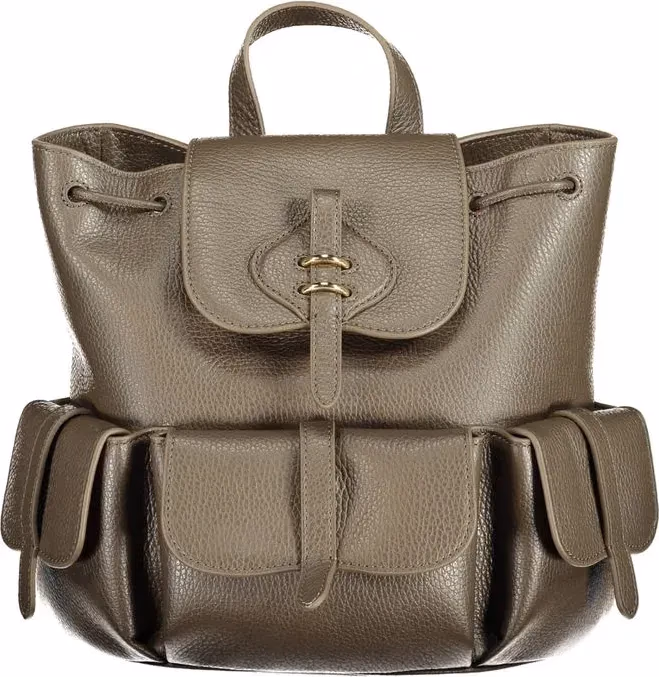 Coccinelle Brown Leather Backpack