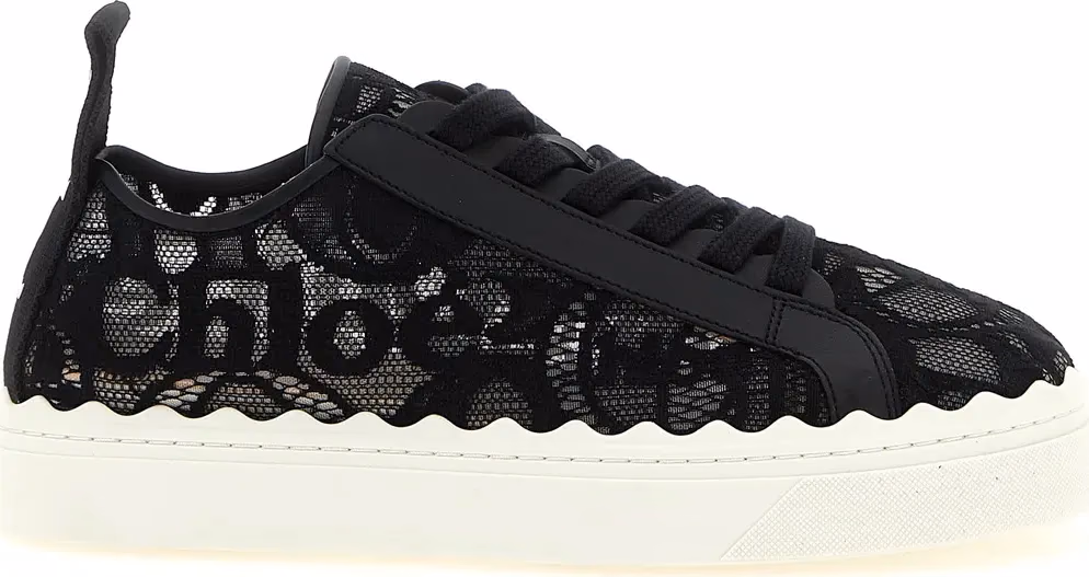 Chloé Black Polyamide Low Top Sneakers