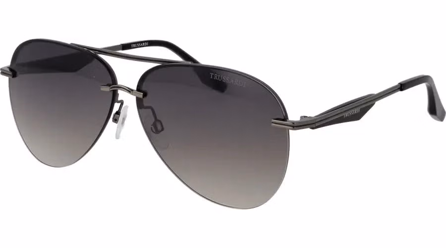 Trussardi Gray Metal Sunglasses