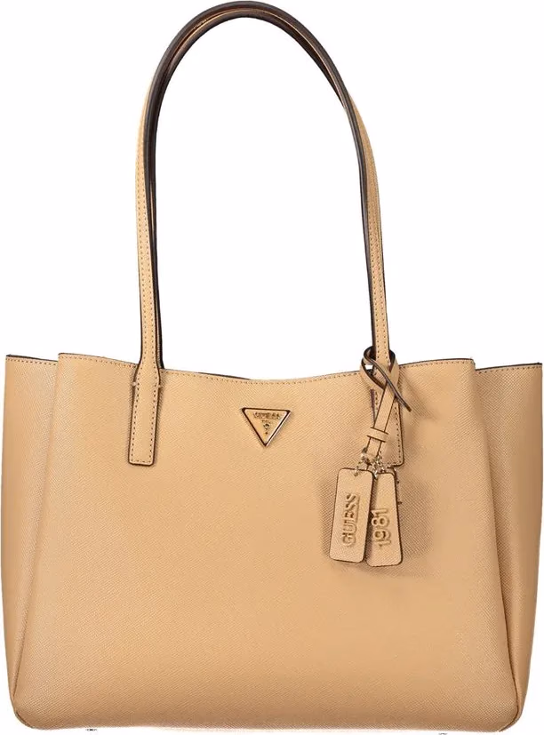 Guess Jeans Beige Polyurethane Womens Bag