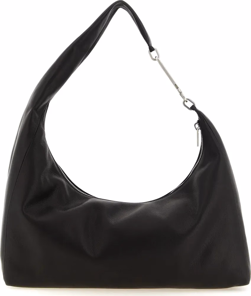 Rick Owens Black Calfskin Shoulder Bag
