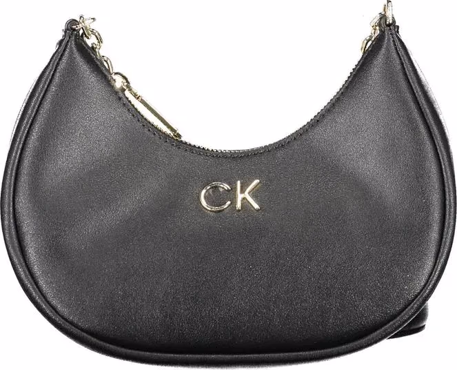 Calvin Klein Black Polyester Women Shoulder Bag