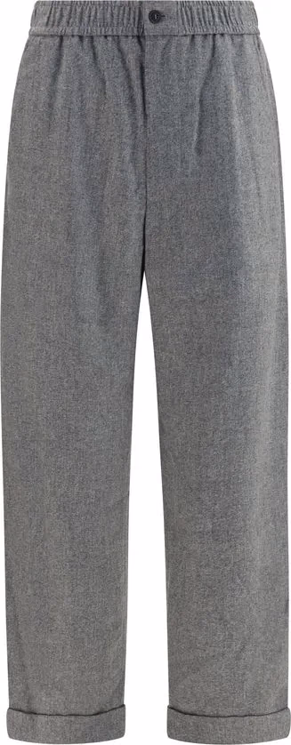 Giorgio Armani Gray Wool Oves Aries Casual Pants