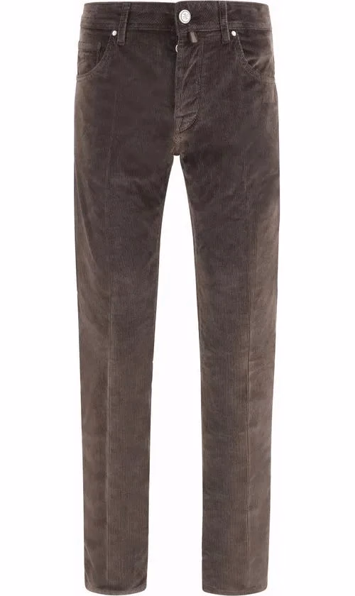 Jacob Cohen Brown Cotton Casual Pants