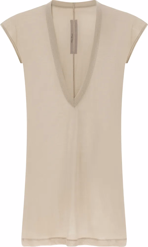 Rick Owens Beige Cotton T-Shirt