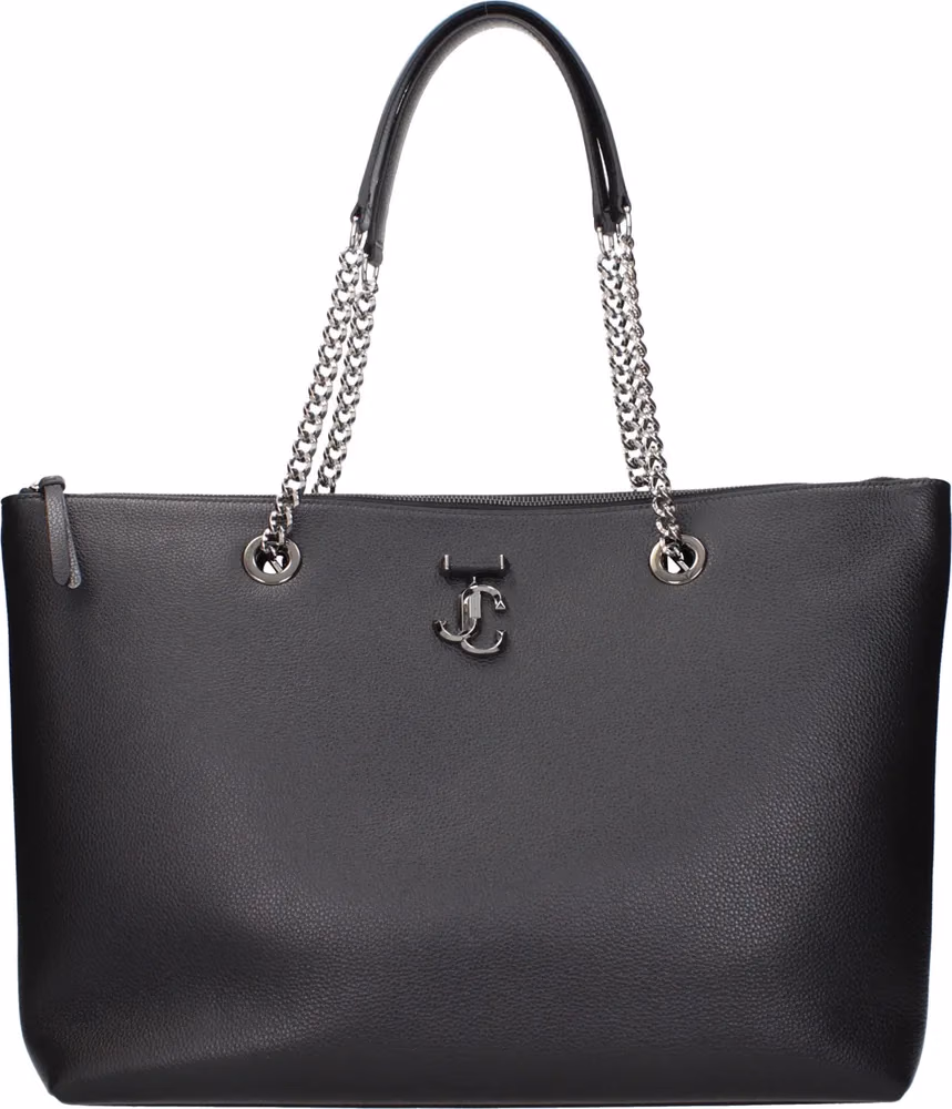 Jimmy Choo Black Leather Shoulder Bag