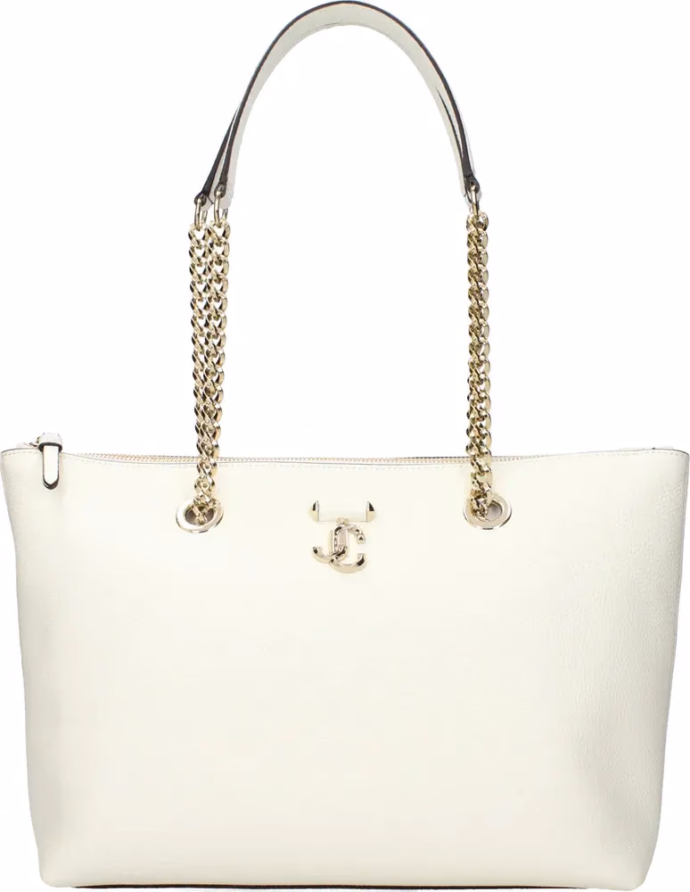 Jimmy Choo White Leather Shoulder Bag