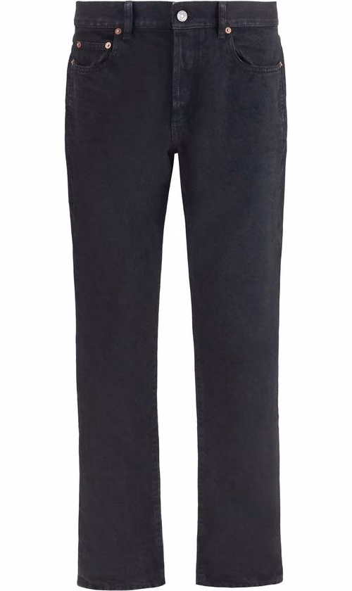 Saint Laurent Black Cotton Slim Fit Jeans
