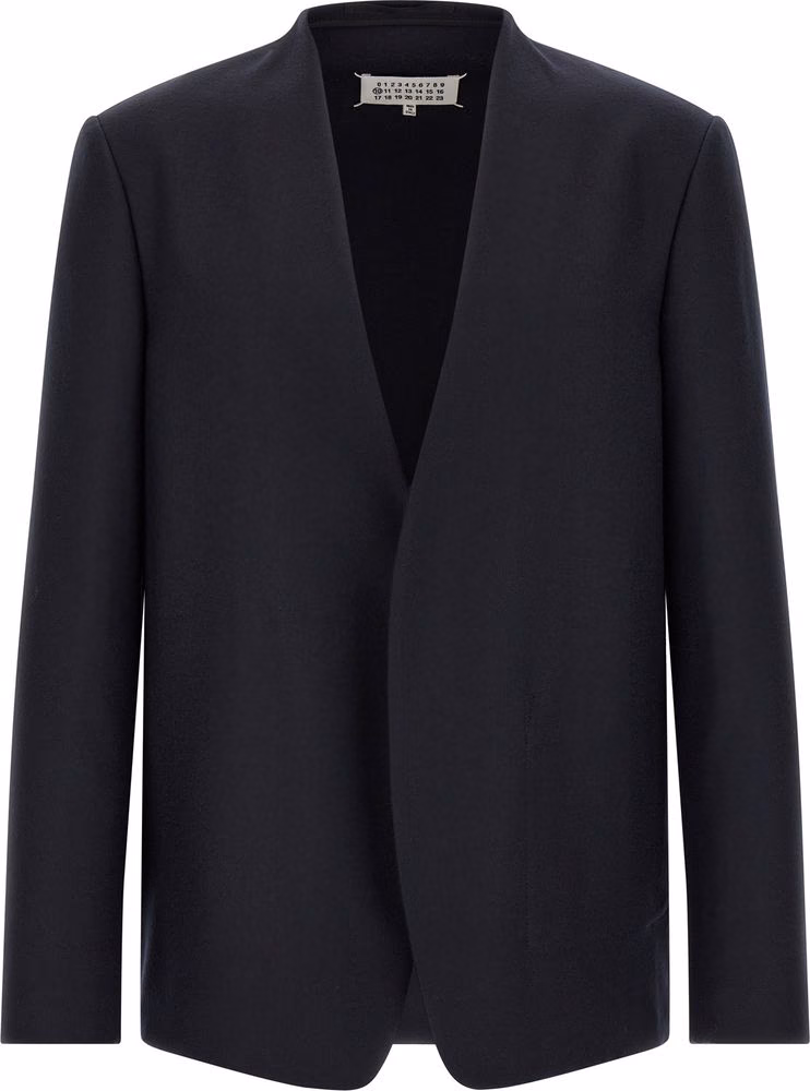 Maison Margiela Blue Virgin Wool Blazer
