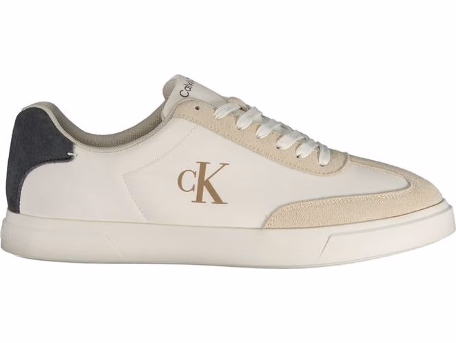 Calvin Klein White Polyester Men's Sneaker