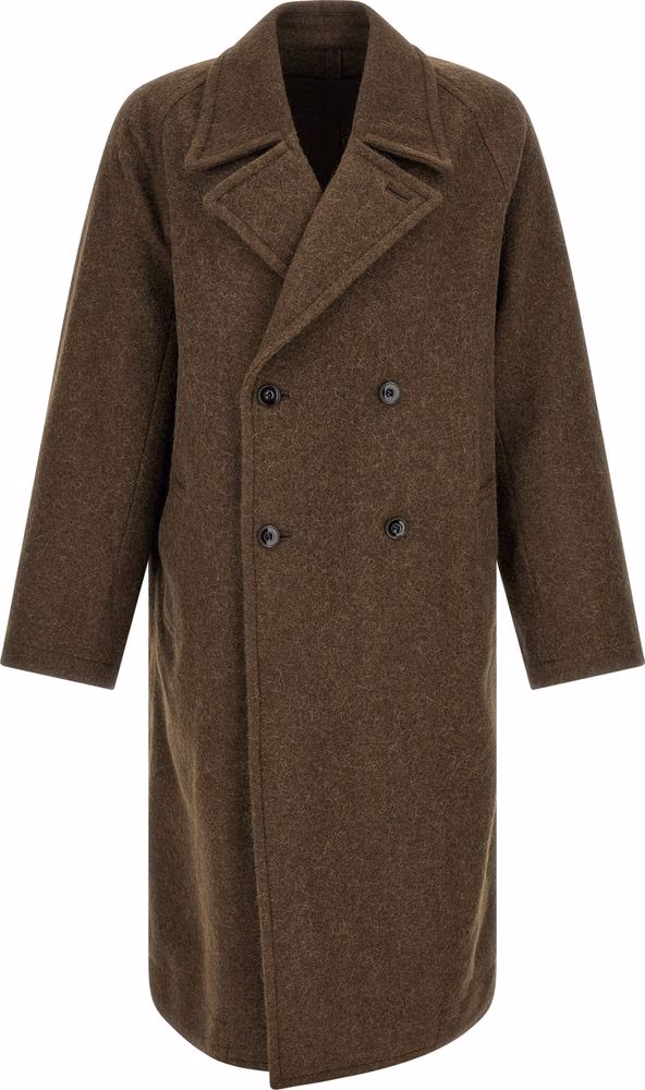 Lemaire Brown Wool Coat