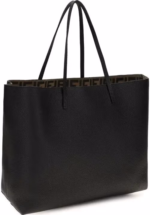 Fendi Black Calf Leather Bos Taurus Shoulder Bag