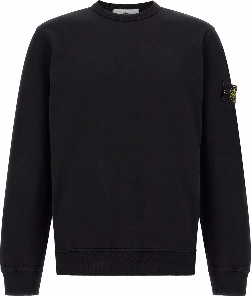Stone Island Black Cotton Sweatshirt