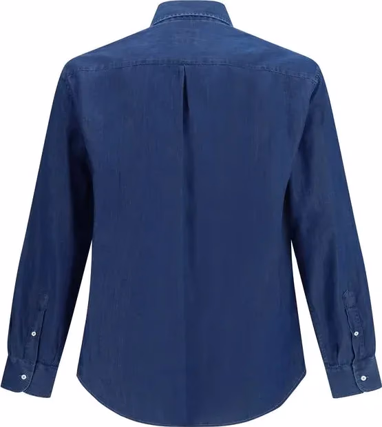 Brunello Cucinelli Blue Denim Shirt