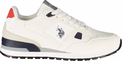 White Polyurethane Mens Sneaker