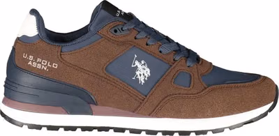 Brown Polyurethane Men's Sneaker