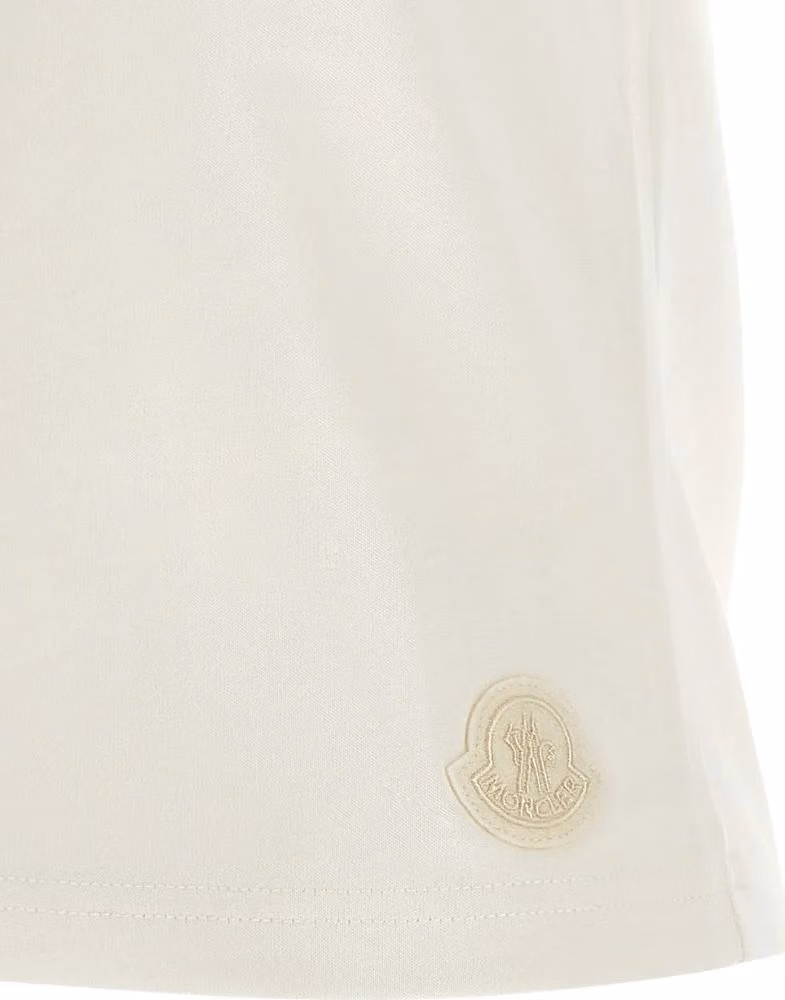 Moncler White Cotton T-Shirt