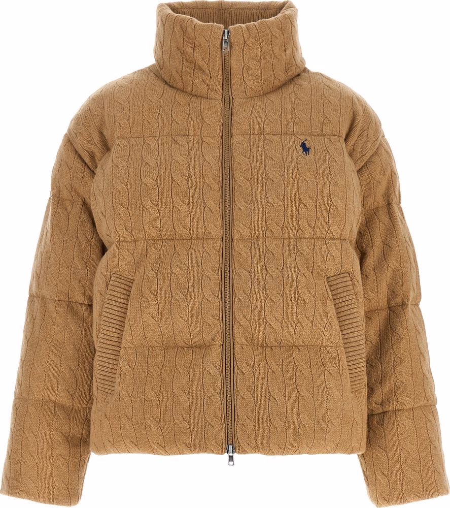 Polo Ralph Lauren Beige Wool Full-Length Jacket