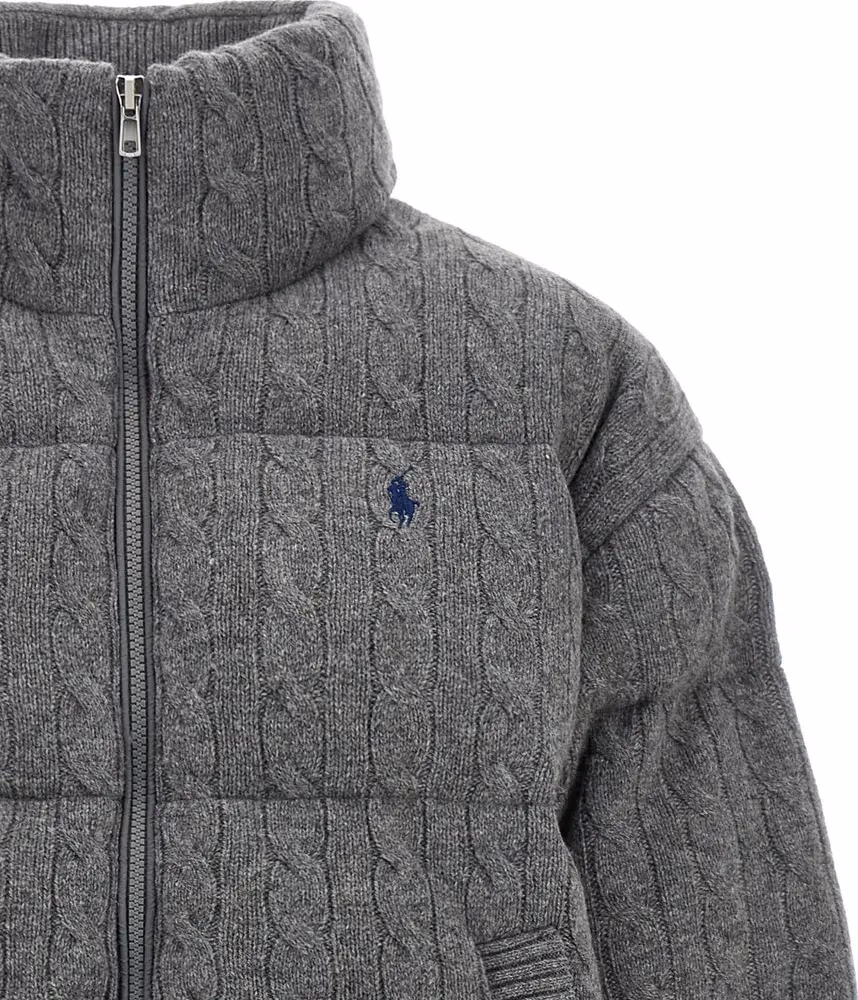 Polo Ralph Lauren Gray Wool Full-Length Jacket