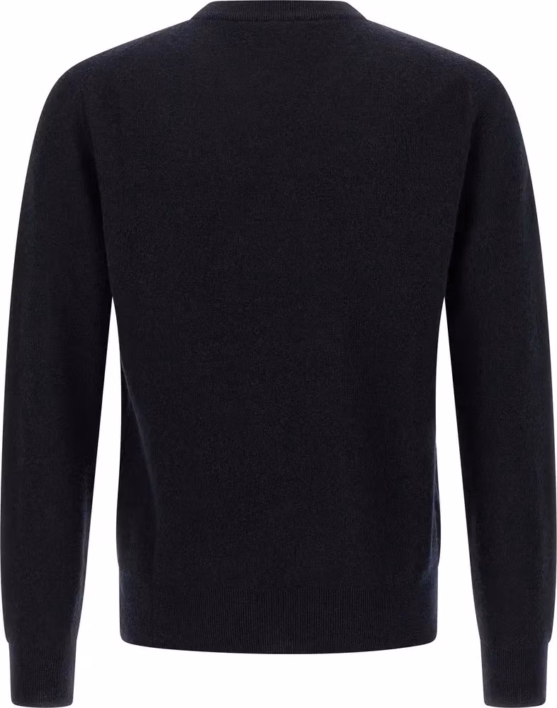 Brioni Blue Cashmere Cardigan