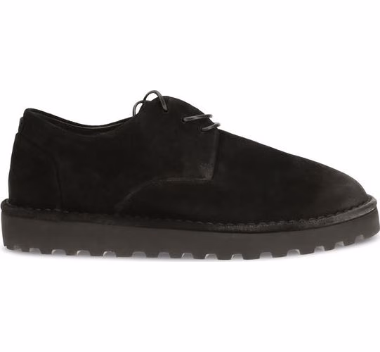 Marsell Black Calf Leather Bos Taurus Oxfords And Derbies