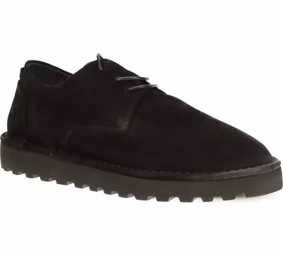 Marsell Black Calf Leather Bos Taurus Oxfords And Derbies