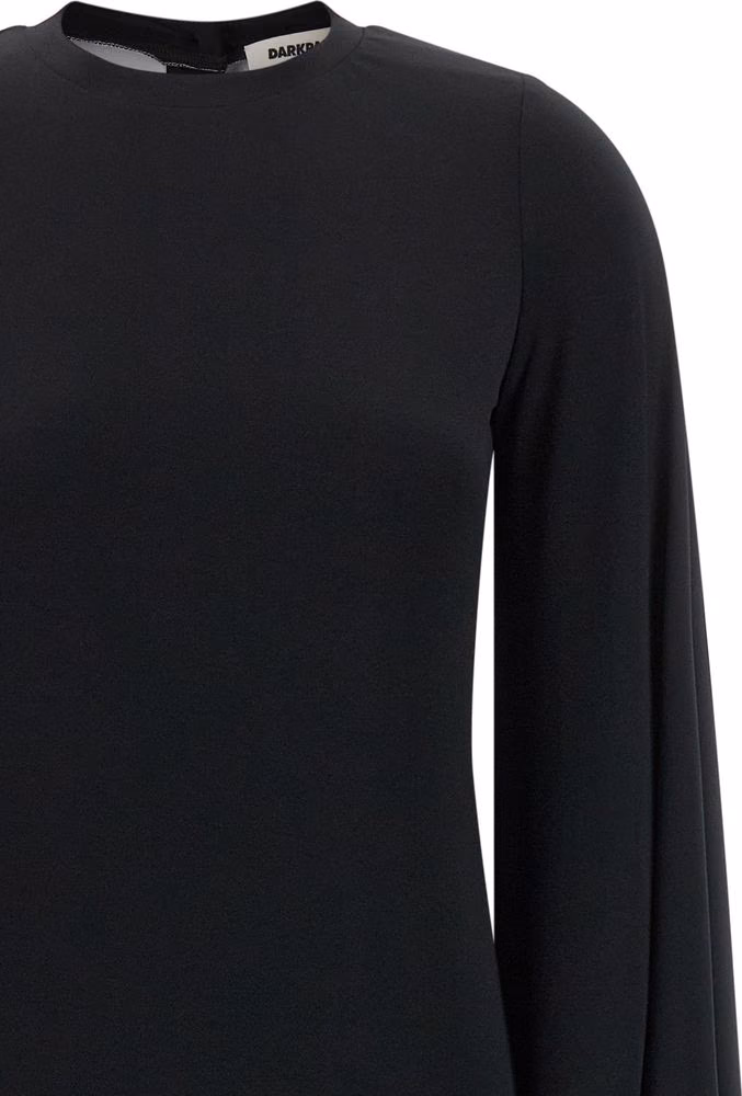 Darkpark Black Polyester Long Dress