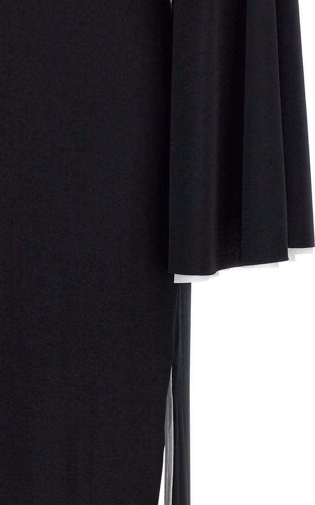 Darkpark Black Polyester Long Dress