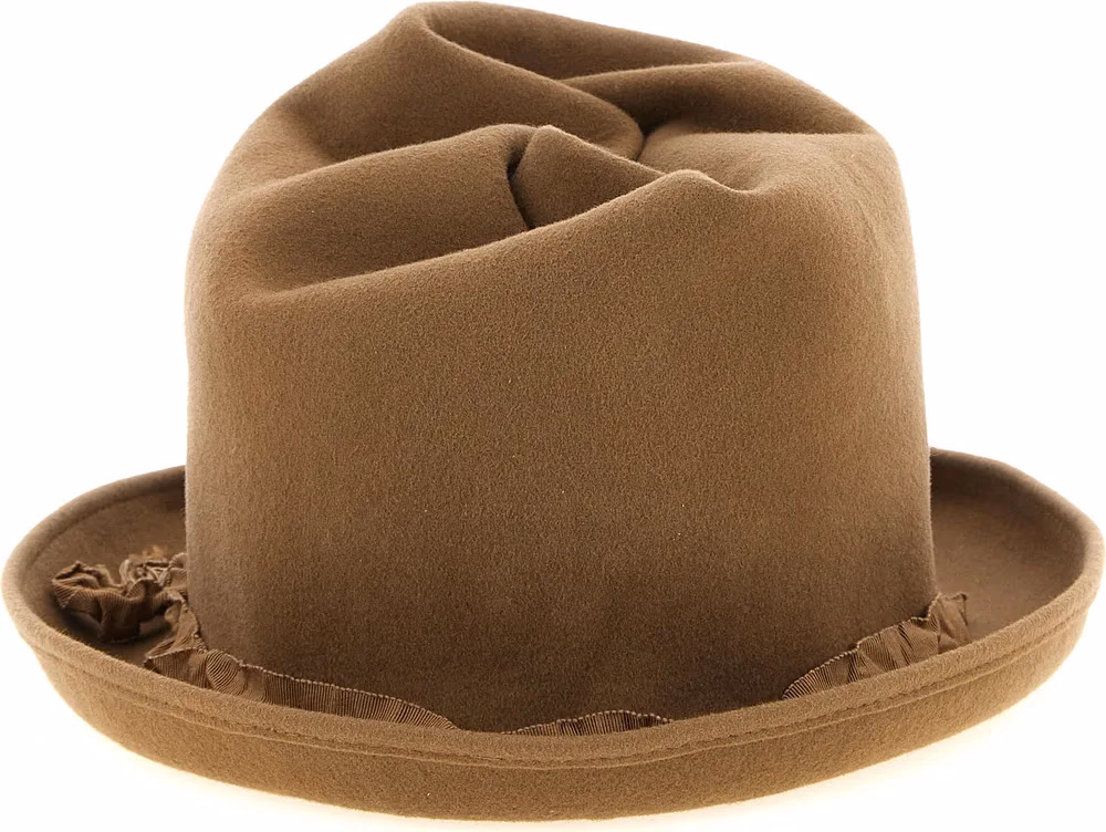 Yohji Yamamoto Beige Wool Fedora