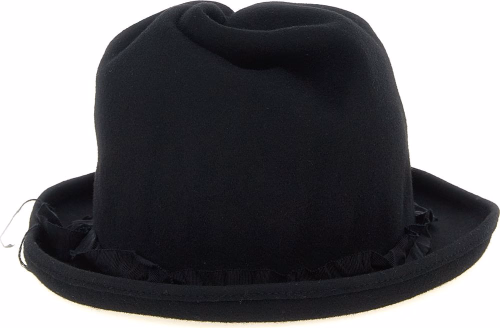 Yohji Yamamoto Black Wool Fedora