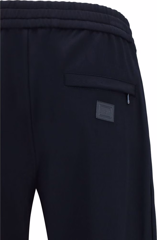 Dolce & Gabbana Blue Polyamide Athletic Pants