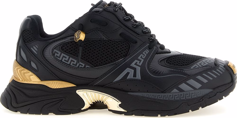 Versace Multicolor Calfskin Athletic Sneakers