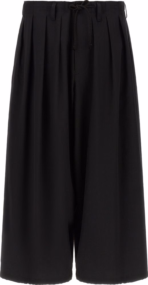 Yohji Yamamoto Black Wool Casual Pants