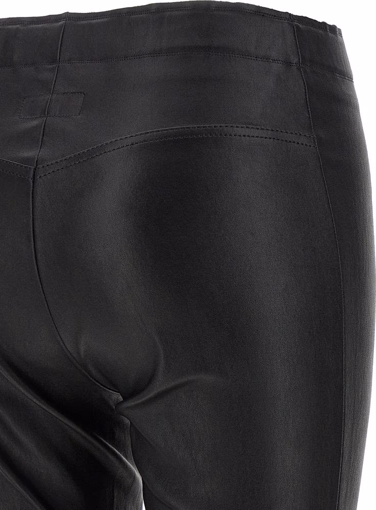 STOULS Black Leather Pants
