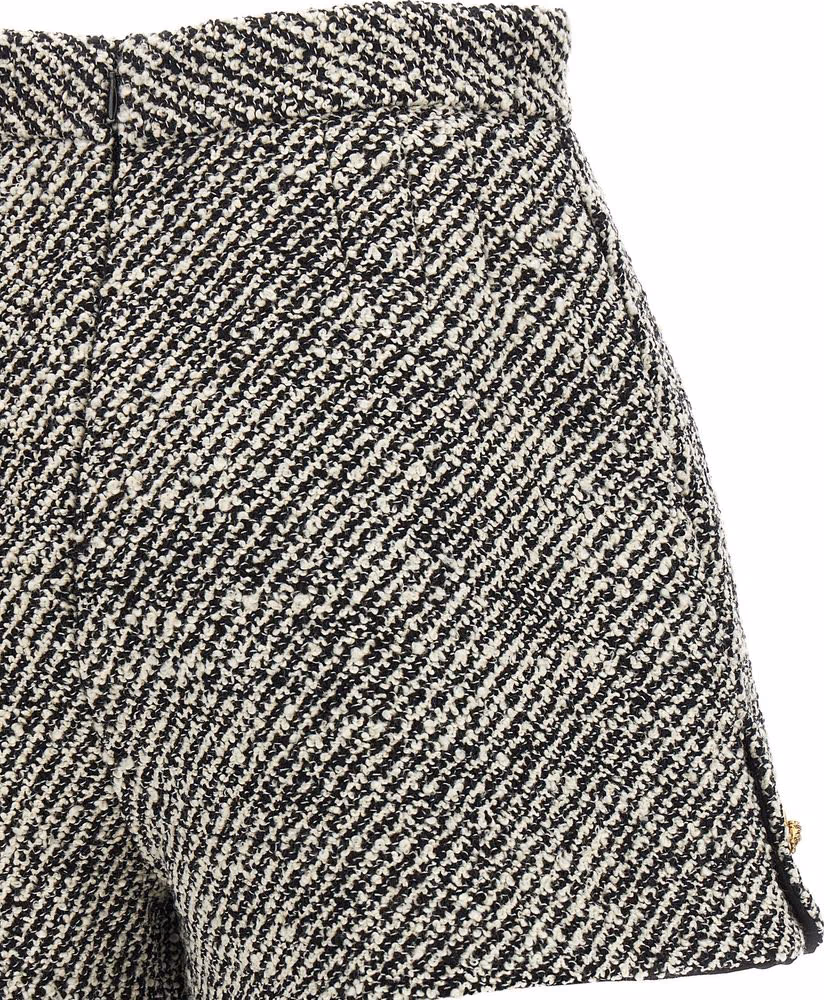 Versace Bicolor Virgin Wool Bermuda Shorts