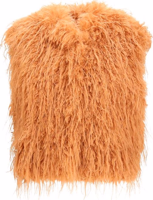 Forte_Forte Orange Polyester Sleeveless Jacket