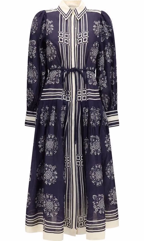 Alemais Blue Ramie Casual Dress