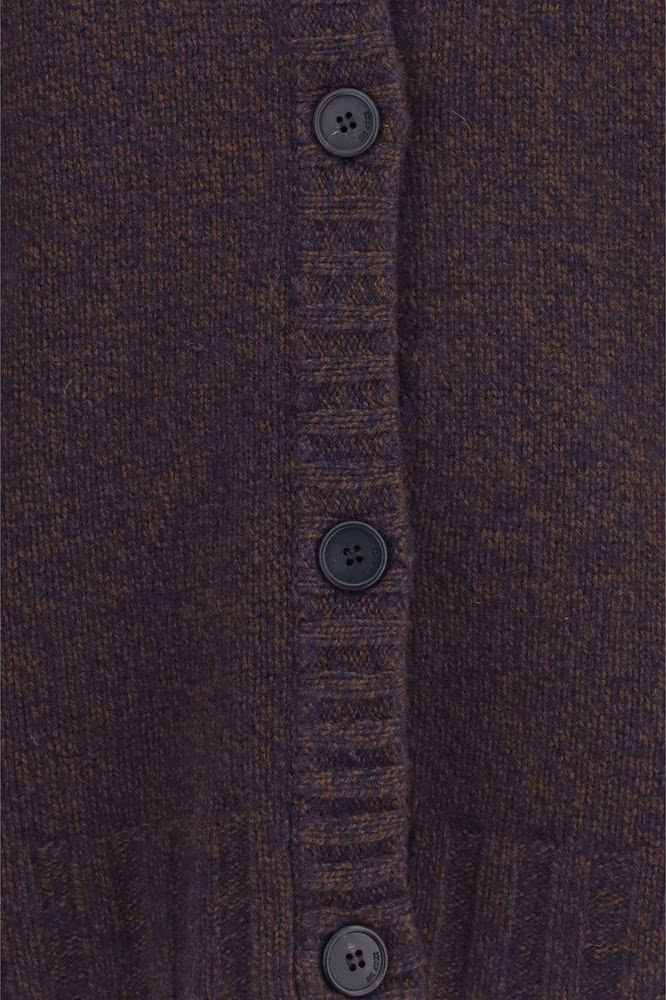 The Attico Brown Wool Oves Aries Cardigan