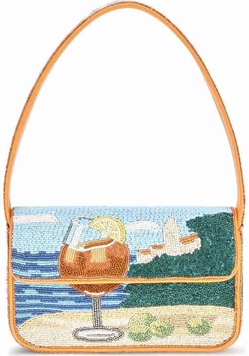 Staud Multicolor Rayon Shoulder Bag